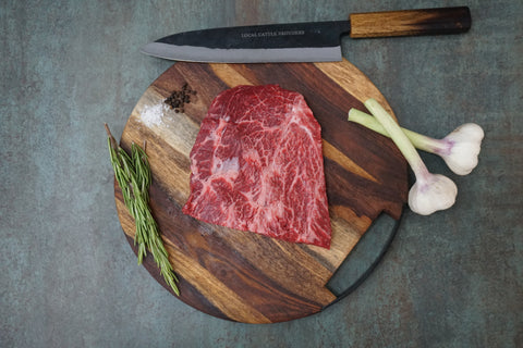 Wagyu Flat Iron Steak BMS 8+